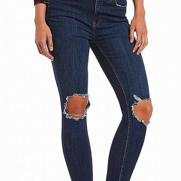 Free People High rise Skinny Jeans Sz 32 NWT - Picture 8 of 8
